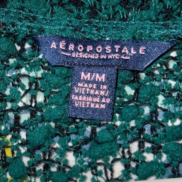 🌹AEROPOSTALE LONG SLEEVE MESH KNIT SWEATER - Picture 3 of 5